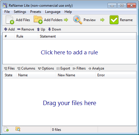 Screenshot of ReNamer